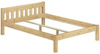 Erst-Holz&reg;Massivholzbett Kiefer Doppelbett Natur 140x200 Futonbett Bettgestell ohne