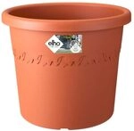 Elho Algarve Cilindro 25 - Blumentopf - Tonrot - Drau&szlig;en - &Oslash; 24.5 x H 20.5 cm