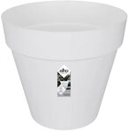 elho Loft Urban Rund 50 - Blumentopf f&uuml;r Au&szlig;en - &Oslash; 48.5 x H 44.5 cm - Wei&szlig;/Weiss