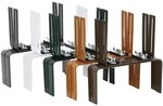 Siena Garden Blumenkastenhalter Standard, H-Form, gr&uuml;n, 2er Pack, 678256