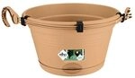 elho Green Basics H&auml;ngeampel 28 - Blumentopf H&auml;ngend - Pflanzentopf f&uuml;r Balkon &