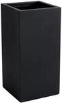 VIVANNO Pflanzk&uuml;bel Blumenk&uuml;bel &Uuml;bertopf S&auml;ule Fiberglas Anthrazit Block 80x40x40