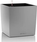 LECHUZA CUBE Premium 40 silber metallic 16368