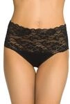 Nina von C. Millefleurs Taillenslip mit Spitzenbund Damen, Gr&ouml;&szlig;e 38, Farbe Schwarz