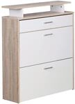 FineBuy Schuhkipper Holz 80x95x24 cm Modern Sonoma Eiche, Design Schuhregal