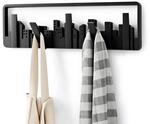 Umbra Skyline Kunststoff Garderobenhaken - Moderne und Platzsparende Garderobenleiste