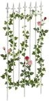 CLP Rankgitter Metall 100x50 cm Elisa, Kletterhilfe stabil f&uuml;r Rosen und Efeu,