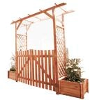 Promadino Set Pergola Bamberg mit T&uuml;ren + Pflanzk&auml;sten