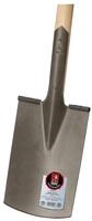 Ideal Spaten "Pionier" Gr&ouml;&szlig;e 2 G&auml;rtner Form mit T-Stiel, Silber/Beige, 19.5...