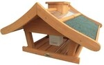 HABAU Vogelhaus Estland mit Futtersilo und St&auml;nder - Futterhaus mit Dach aus