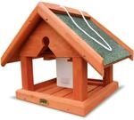 HABAU Vogelhaus Buchfink aus Holz - Futterhaus zum Aufh&auml;ngen mit Futtersilo