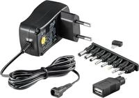 goobay 53995 Universal Netzteil 3V - 12V max 7,2 W Netzger&auml;t mit 1x USB-Adapter 2x