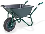 DEMA Schubkarre Mit Kunststoffwanne 85 L - Robust, Langlebig, Kippsicher - 130x68x70