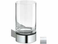 Keuco Zahnputzbecher-Halter Aluminium (matt) und Acrylglas, Glas mit Halter für