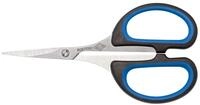 Wedo 9794 Silhouetten-Schere (Edelstahl Soft-Cut, 10,5 cm, mit Gummigriff)