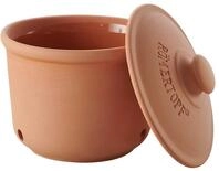 Romertopf Frische Topf Medium 1 Liter Vorratstopf aus nat&uuml;rlicher Keramik