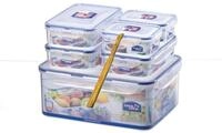 LocknLock PP Classic Vorratsdosen Set, 6-teilig, 2x350 ml, 3x800 ml, 1x 5,5 Liter,