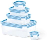 EMSA Clip & Close Frischhaltedosen-Set, rechteckig, 0,15 u. 0,2 u. 0,55 u. 1,00 u.