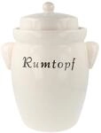 PureNature Rumtopf aus Keramik 5 Liter Creme ohne Dekor