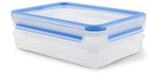 EMSA Clip & Close Frischhaltedose, rechteckig, 2 X 0,6 L, Aufschnittboxsystem mit
