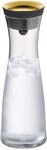 WMF Basic Wasserkaraffe aus Glas 1 Liter, Glaskaraffe mit Deckel, Silikondeckel,