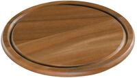 Zassenhaus K&auml;se und Steakplatte aus Akazienholz in der Farbe Braun, Ma&szlig;e: 25cm x