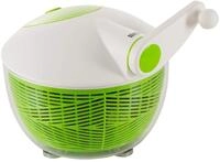 Salatschleuder 26 cm, weiss/gr&uuml;n - mit Stopptaste auf dem Deckel