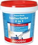 Decotric 014201001 Aqua Deck Wandfarbe Isolierfarbe 2in1 gegen Nikotin, Ru&szlig;,