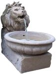 Ubbink Springbrunnen - Basel - Wasserspiel L&ouml;wenkopf (Sandstein-Optik) Polyresin