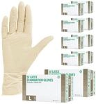 SF Latexhandschuhe L Wei&szlig; &mdash; 1000 St&uuml;ck Einweghandschuhe puderfrei, rei&szlig;fest 