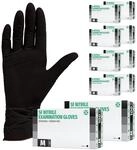 SF Nitrilhandschuhe M Schwarz &ndash; 1000 (10x100) St&uuml;ck Einweghandschuhe,