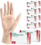 SF Vinylhandschuhe L Transparent &mdash; 1000 St&uuml;ck Einweghandschuhe puderfrei 