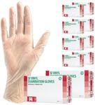 SF Vinylhandschuhe M Transparent &mdash; 1000 St&uuml;ck Einweghandschuhe puderfrei 