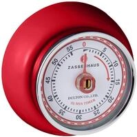 Zassenhaus K&uuml;chentimer SPEED , Rot , &Oslash; 7 cm x 3 cm , Analoge Zeitanzeige mit