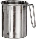 Kr&uuml;ger Edelstahl Literma&szlig; 1,0 L | Messbecher & Messkanne mit eingepr&auml;gter
