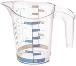 Rotho Domino Messbecher 0.5l mit Skala, Kunststoff (PP) BPA-frei, transparent,...