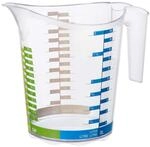 Rotho Domino gro&szlig;er Messbecher 2l mit Skala, Kunststoff (PP) BPA-frei,...