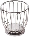 Alessi 370 Korb f&uuml;r Servierk&ouml;rbe zum Servieren (Rund, Edelstahl, Edelstahl)
