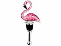 EDZARD Flaschenverschluss Flamingo für Champagner, Wein und Sekt, Höhe 13 cm,