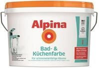 Alpina Bad- und K&uuml;chenfarbe in wei&szlig; matt &ndash; Anti-Schimmel Wandfarbe f&uuml;r