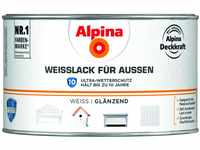 Alpina Weißlack für Außen 300ml glänzend