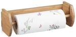 Relaxdays Bambus HBT: 12 x 37 x 13 cm Papierrollenhalter Holz zur Wandmontage als