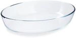 Dajar Pyrex Glasbr&auml;ter Oval, Glas, Transparent, 30 x 21 x 6, 2 cm, 1 Einheiten
