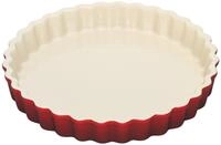 LE CREUSET Stoneware Fluted Flan Dish, 24 cm - Cerise
