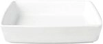 ASA 5027147 Grande Auflaufform, Keramik, Wei&szlig;, 28 x 19 x 6.5 cm