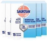 Sagrotan Feuchte T&uuml;cher zur Desinfektion &ndash; In praktischer Reisegr&ouml;&szlig;e f&uuml;r...