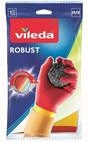 Vileda Robust Gummihandschuhe, Haushaltshandschuhe mit Dreifach-Schutz, Gr&ouml;&szlig;e M, 1