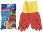 Vileda Robust Gummihandschuhe, Haushaltshandschuhe mit Dreifach-Schutz, Gr&ouml;&szlig;e L, 1