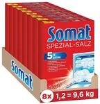 Somat Spezial-Salz (8x1,2 kg), Sp&uuml;lmaschinensalz f&uuml;r weiches Wasser,