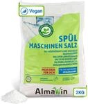 AlmaWin&reg; Sp&uuml;lmaschinen Salz [2kg] zum Schutz vor Kalkablagerungen & Wasserflecken -